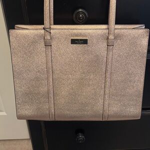 Kate Spade Shimmering Rose Gold Tote
